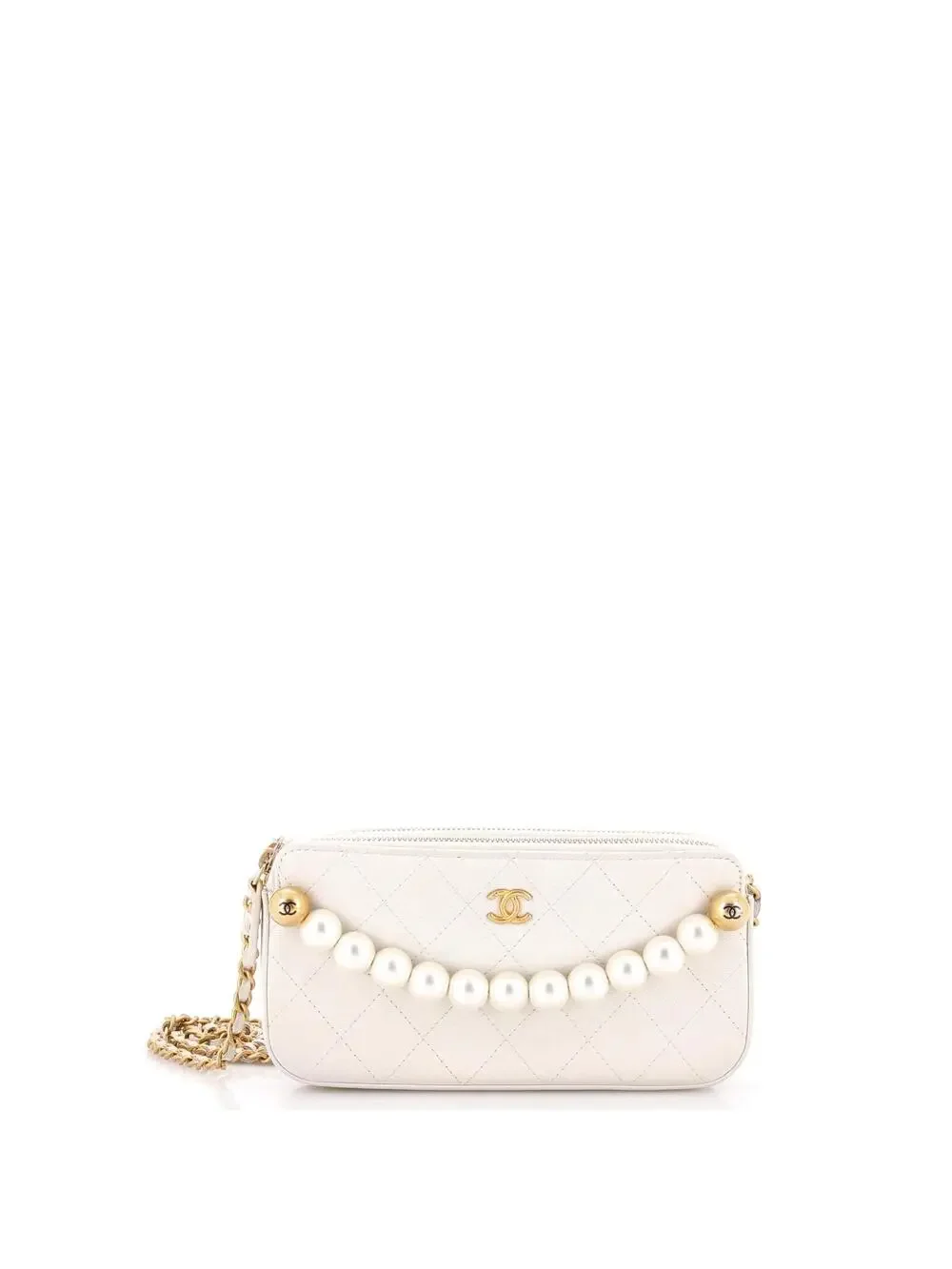 Chanel Chic Pearls Double Zip Clutch #292043C37B